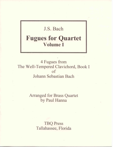 Free Sheet Music Fugues For Quartet Volume I