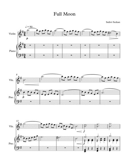 Full Moon Sheet Music