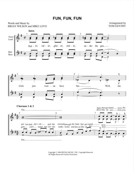 Fun Fun Fun Ssaa Sheet Music