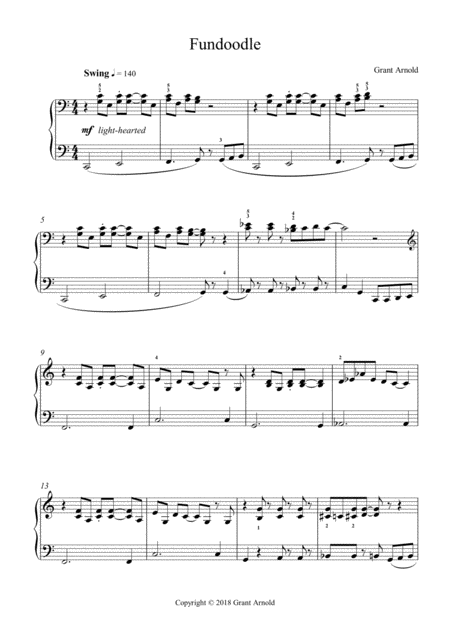 Free Sheet Music Fundoodle