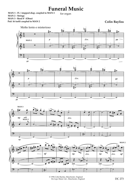 Funeral Music Sheet Music