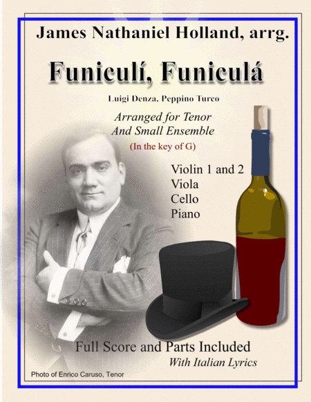 Funiculi Funicula Neapolitan Song Arranged For Tenor And Small Ensemble In G Sheet Music