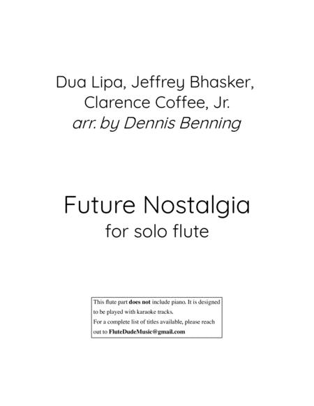 Future Nostalgia For Solo Flute No Piano Sheet Music