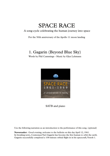 Gagarin Beyond Blue Sky Sheet Music