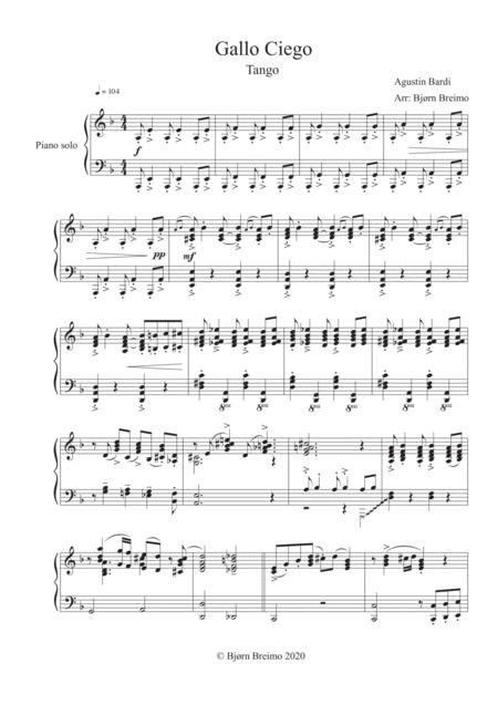 Gallo Ciego Sheet Music