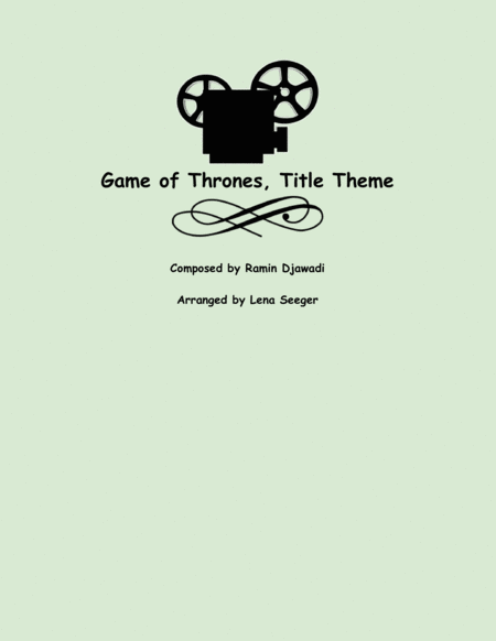 Game Of Thrones Three Violins And Cello Sheet Music