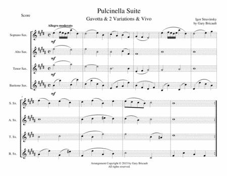 Free Sheet Music Gavotte From Pulchinella