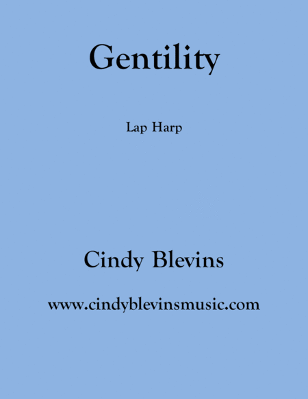 Gentility A Book Of 24 Original Solos For Lap Harp Sheet Music