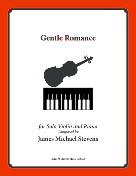 Gentle Romance Solo Violin Piano Sheet Music