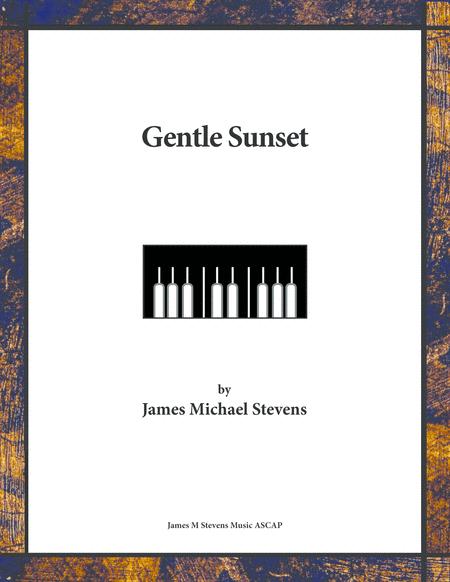 Free Sheet Music Gentle Sunset