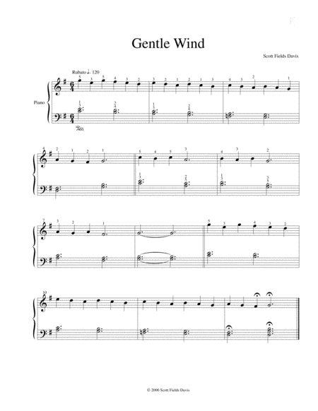 Gentle Wind Sheet Music