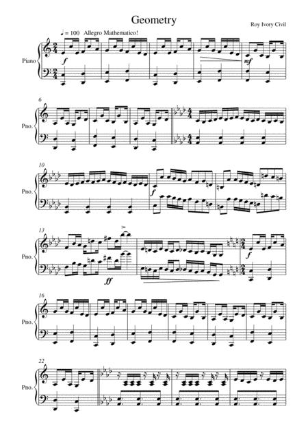 Geometry Sheet Music