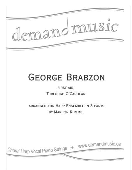 Free Sheet Music George Brabazon First Air For Harp Ensemble