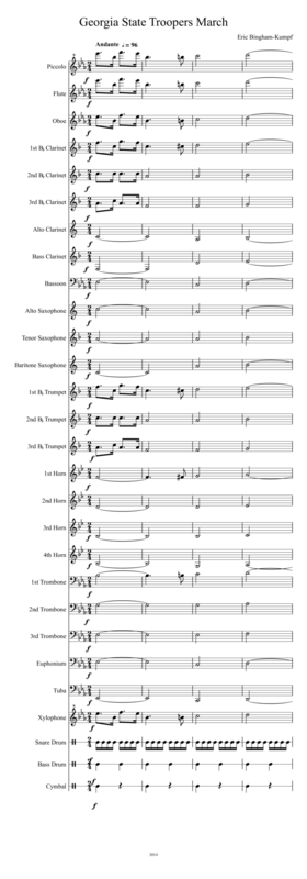 Georgia State Troopers March Sheet Music