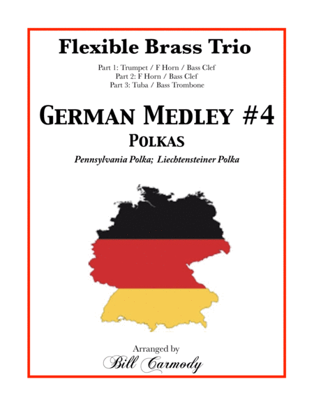 German Medley 4 Polkas Sheet Music