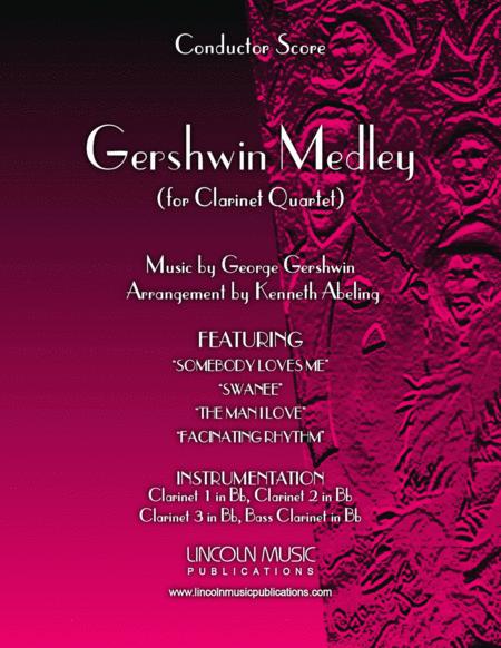 Gershwin Medley For Clarinet Quartet Sheet Music