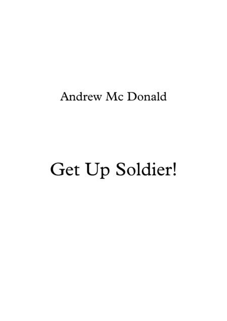 Get Up Soldier Sheet Music