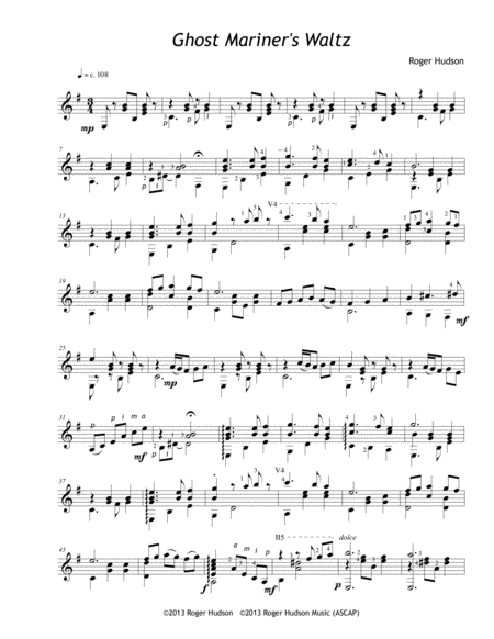 Ghost Mariners Waltz Sheet Music