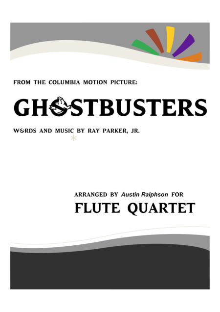 Ghostbusters Flute Quartet Sheet Music