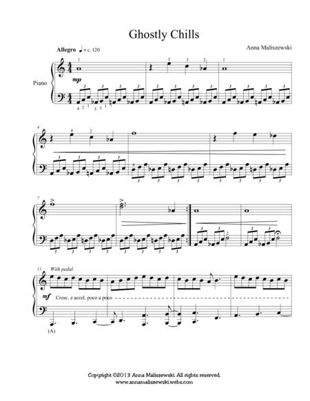 Ghostly Chills Sheet Music