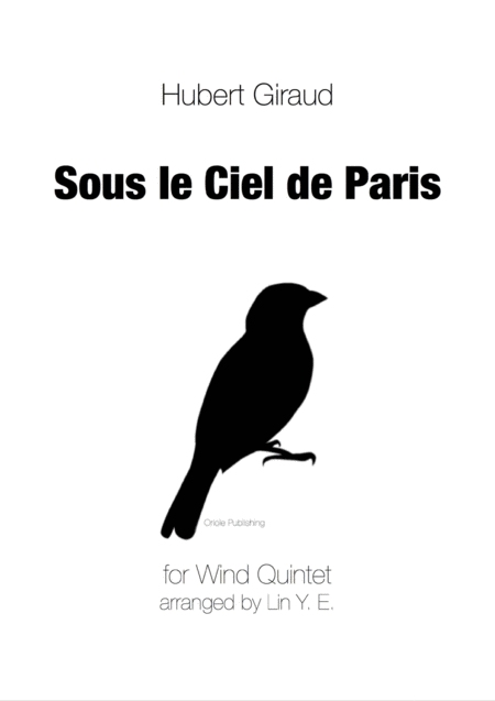 Free Sheet Music Giraud Sous Le Ciel De Paris For Wind Quintet