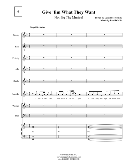 Give Em What They Want Sheet Music