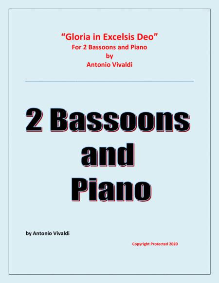 Free Sheet Music Gloria In Excelsis Deo 2 Bassoons And Piano Advanced Intermediate Chamber Music