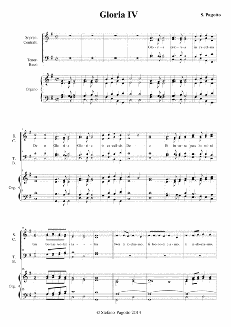 Free Sheet Music Gloria Iv