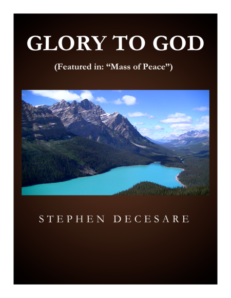 Free Sheet Music Glory To God From Mass Of Peace