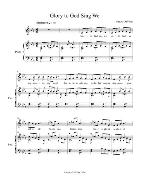 Glory To God Sing We Sheet Music