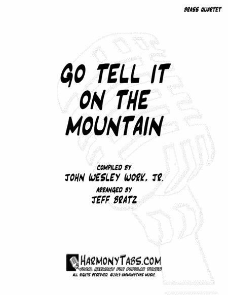 Go Tell It On The Mountain Brass Quartet Sheet Music