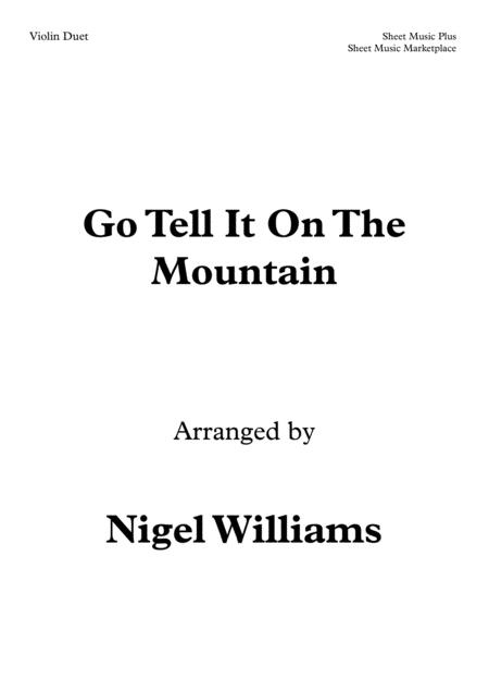 Free Sheet Music Go Tell It On The Mountain For Violin Duet