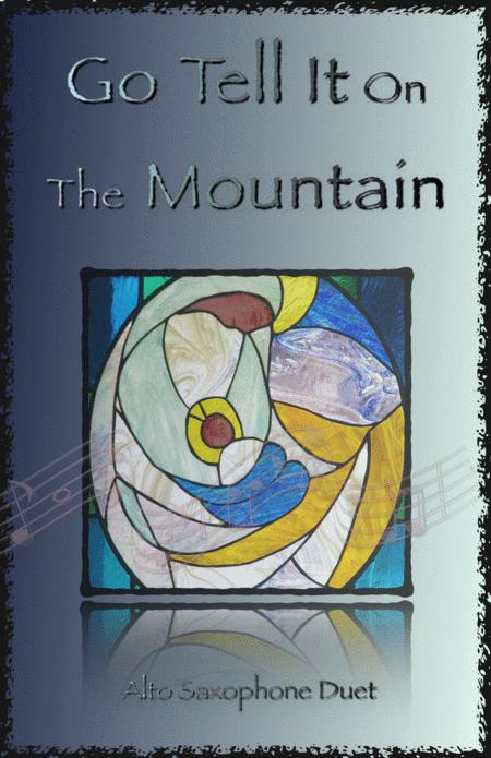 Free Sheet Music Go Tell It On The Mountain Gospel Song For Alto Saxophone Duet