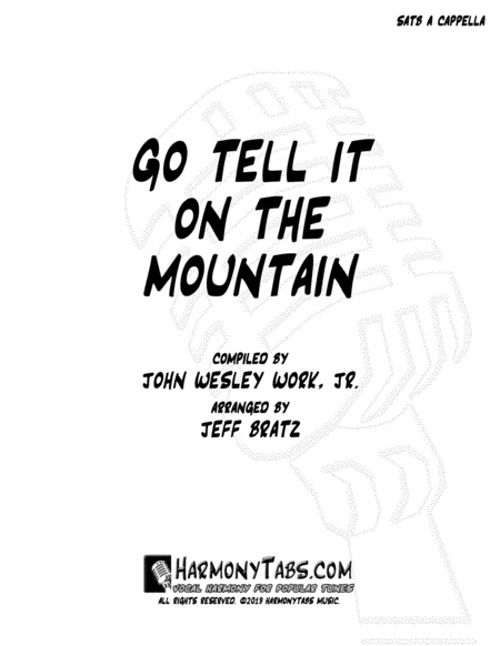 Go Tell It On The Mountain Satb A Cappella Sheet Music