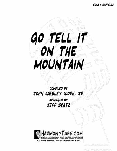 Free Sheet Music Go Tell It On The Mountain Ssaa A Cappella