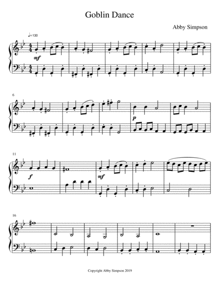 Goblin Dance Sheet Music