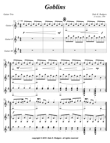 Goblins Trio Sheet Music