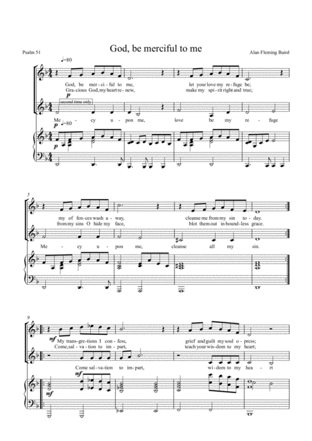 God Be Merciful Sheet Music