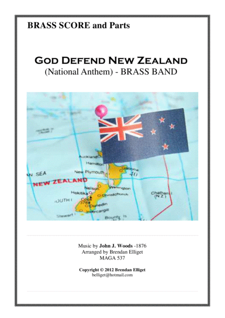 God Defend New Zealand F Brass Band Score And Parts Pdf Sheet Music