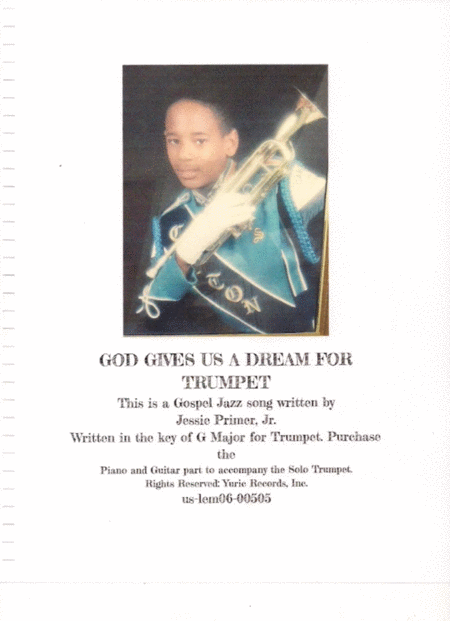 God Gives Us A Dream For Trumpet Sheet Music