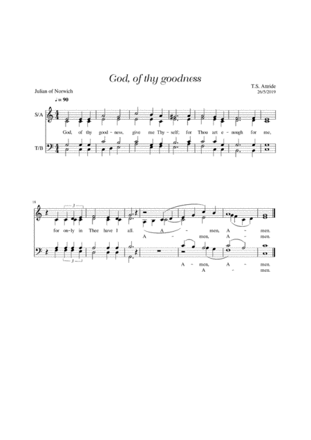 God Of Thy Goodness Sheet Music