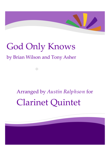 Free Sheet Music God Only Knows Clarinet Quintet