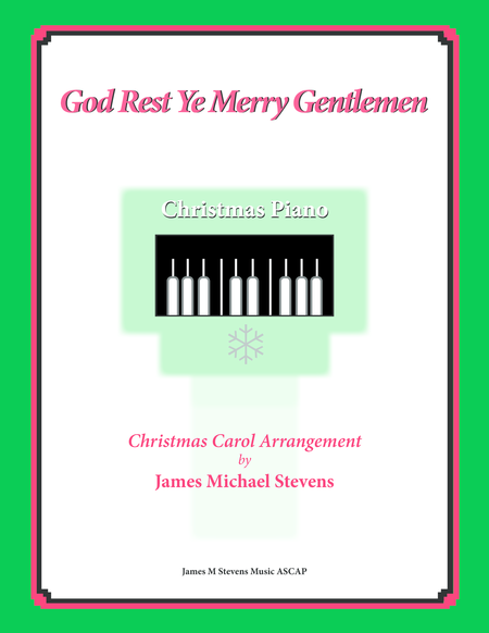 God Rest Ye Merry Gentlemen Christmas Piano Sheet Music