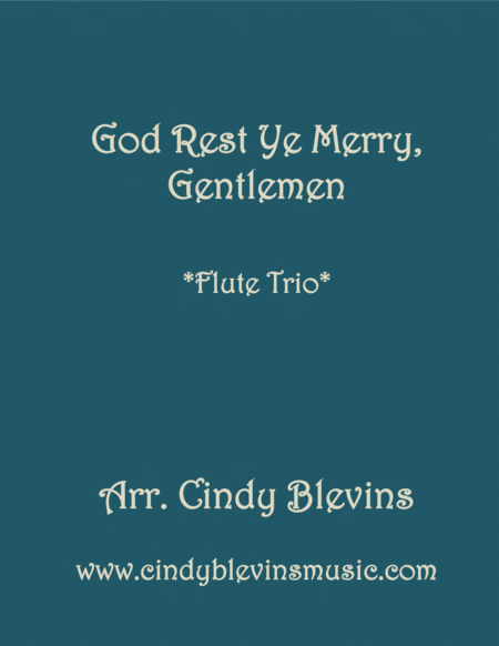 God Rest Ye Merry Gentlemen For Flute Trio Sheet Music