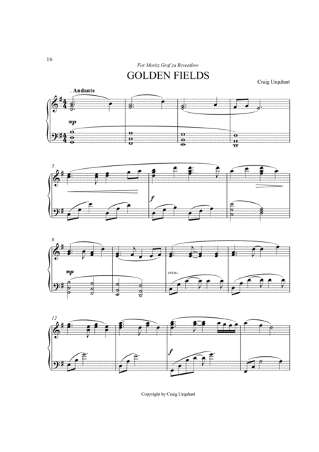 Golden Fields Sheet Music