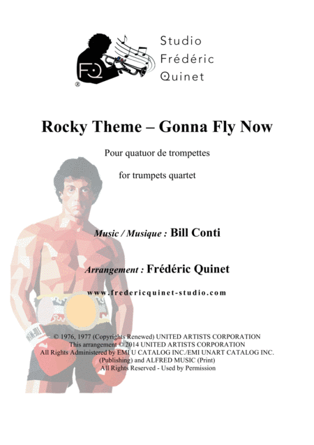 Gonna Fly Now Rocky Theme For 4 Trumpets Sheet Music