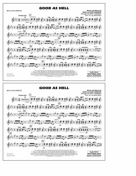 Good As Hell Arr Matt Conaway And Jack Holt Bells Xylophone Sheet Music