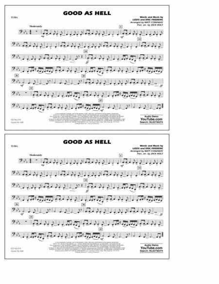 Good As Hell Arr Matt Conaway And Jack Holt Tuba Sheet Music