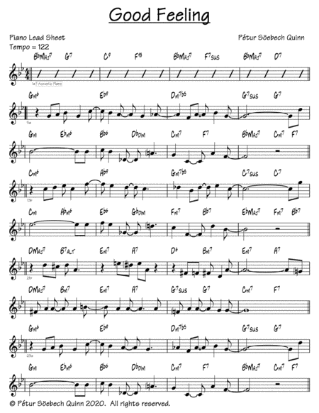 Good Feeling Sheet Music