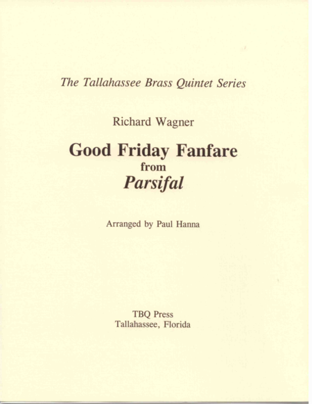 Good Friday Music From Parsifal Sheet Music